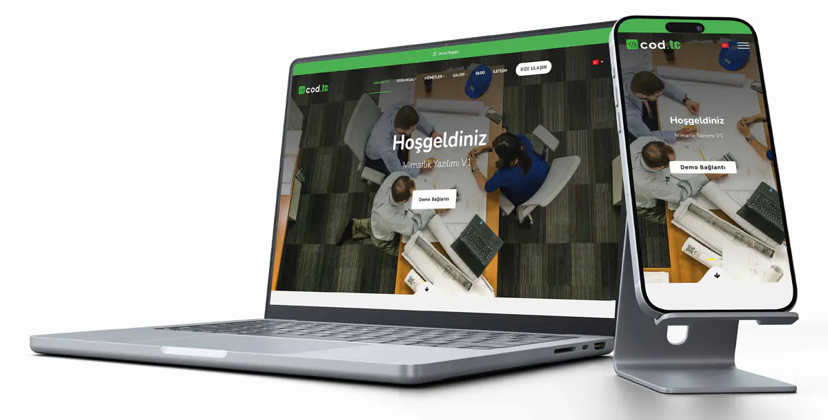 Mimarlık Web Sitesi Paketi v2 + Hosting Hizmeti