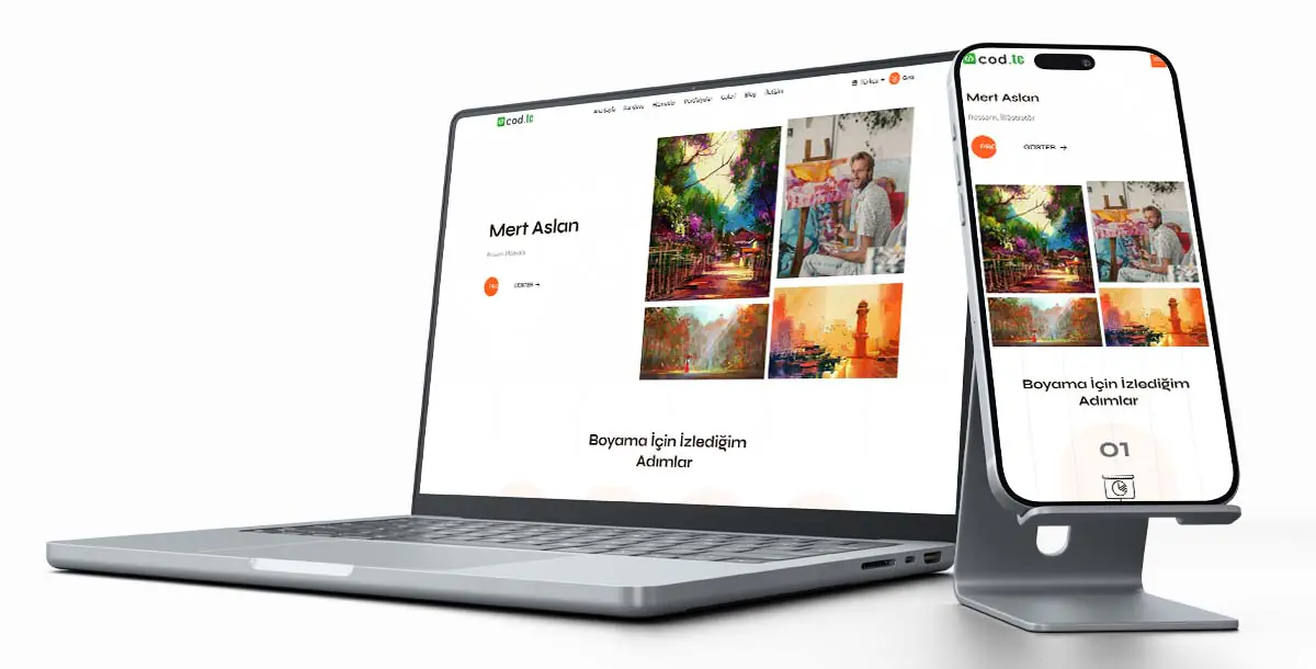 Kişisel Web Sitesi Paketi V5 + Vcard + CV Tasarım + Hosting Hizmeti