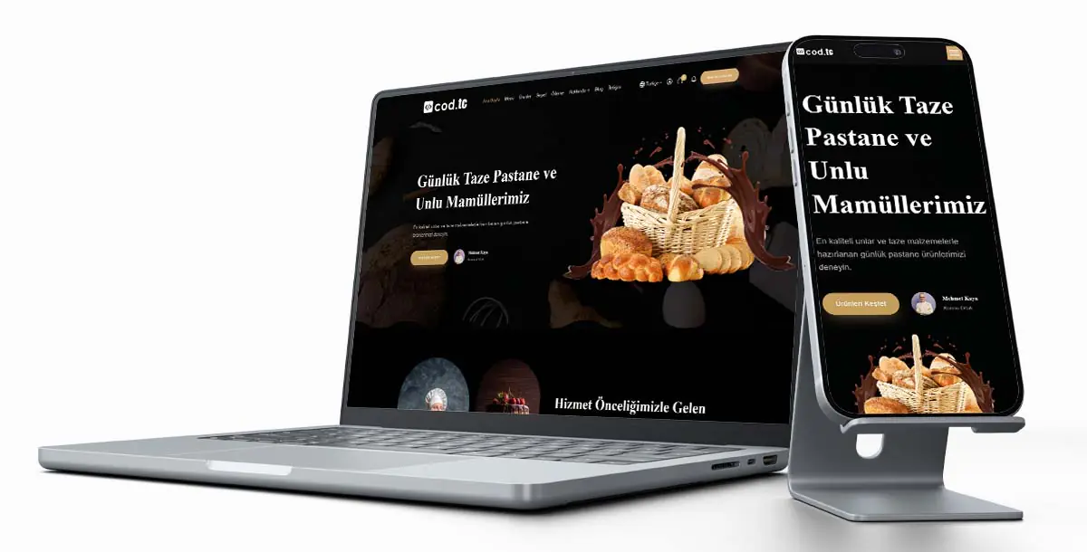 Restoran Web Sitesi Paketi V9 + Hosting Hizmeti