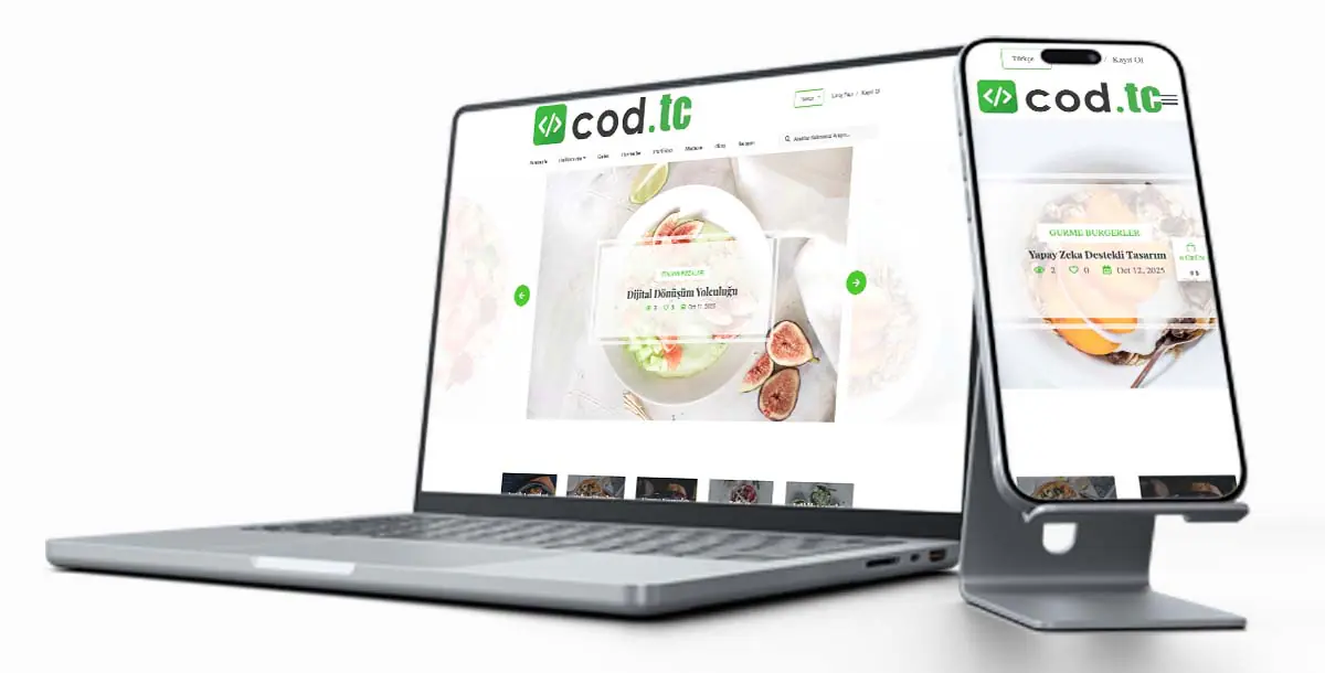 Blog Web Sitesi Paketi V1 + Vcard + Hosting Hizmeti