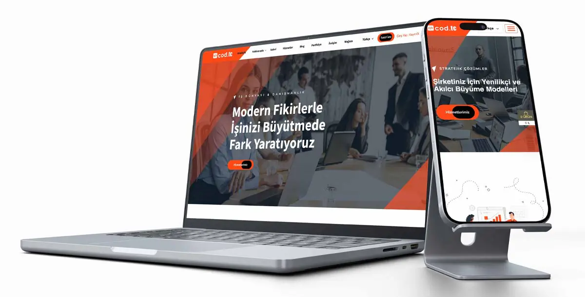 Kurumsal Web Sitesi Paketi V1 + Vcard + Hosting Hizmeti