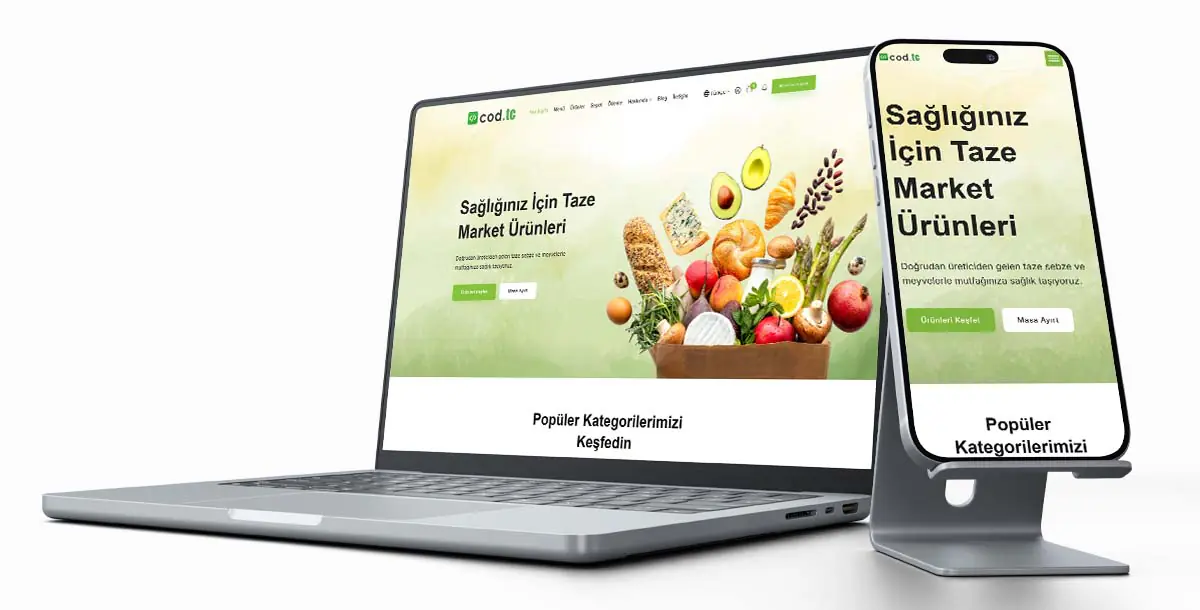Restoran Web Sitesi Paketi V6 + Hosting Hizmeti