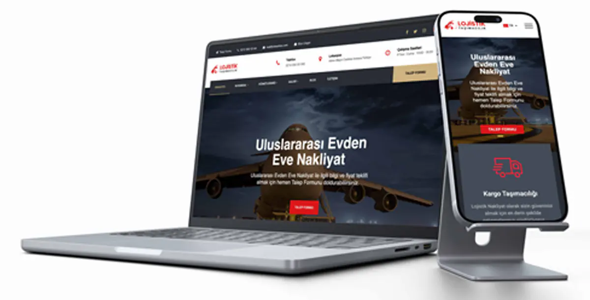 Nakliye Web Sitesi Paketi V1 + Hosting Hizmeti